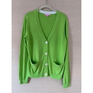 Lilly Pulitzer Lime Green Cotton Cardigan – Size M